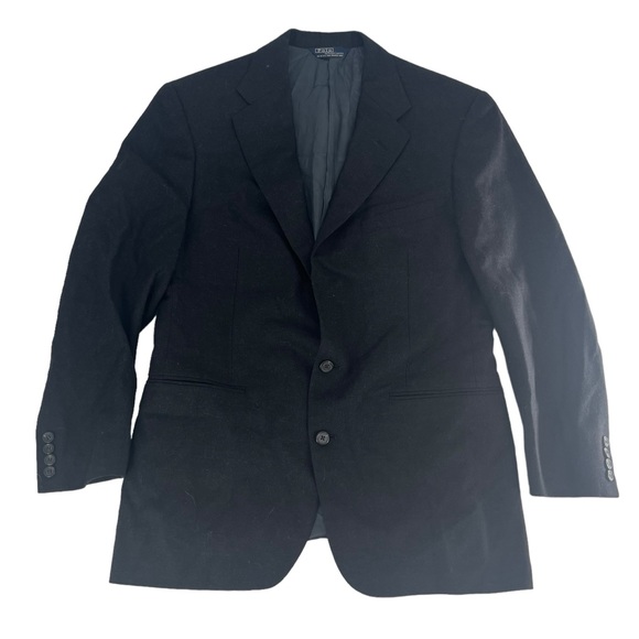 Vintage Polo By Ralph Lauren Blazer‎ Mens 39R Business Casual Tuxedo Suit Sport